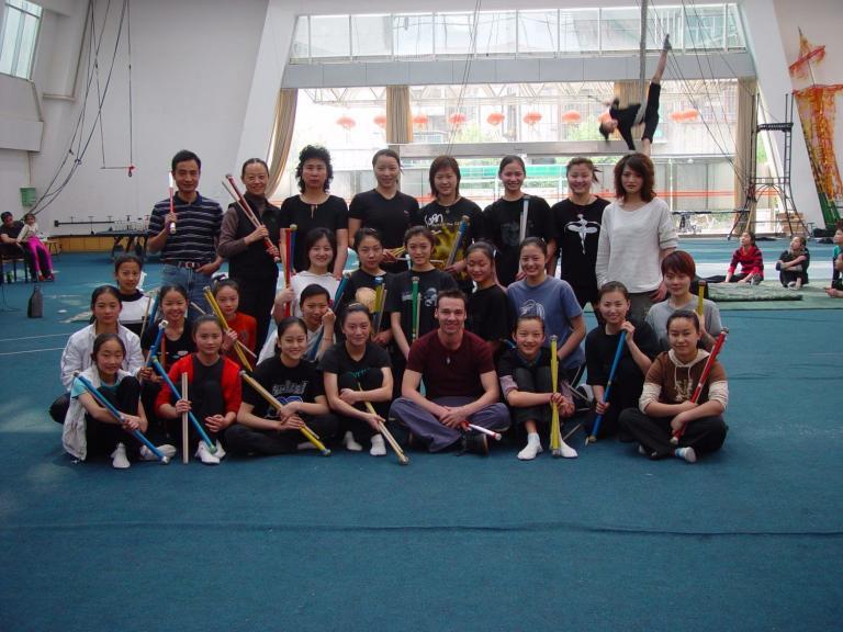 Jonglier Lehrer in China